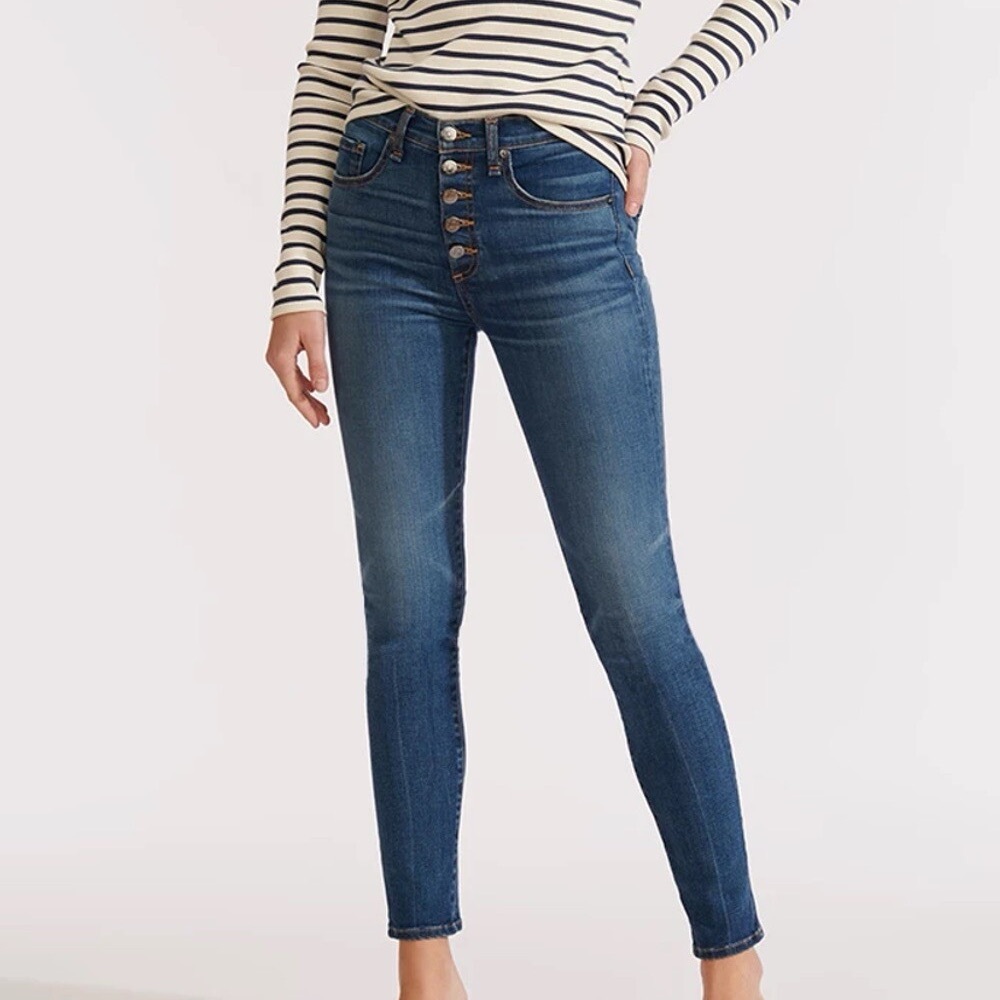 Veronica Beard Debbie High Rise Skinny Jeans, size 26